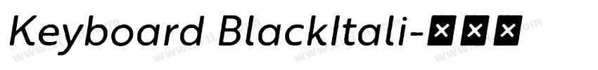 Keyboard BlackItali字体转换